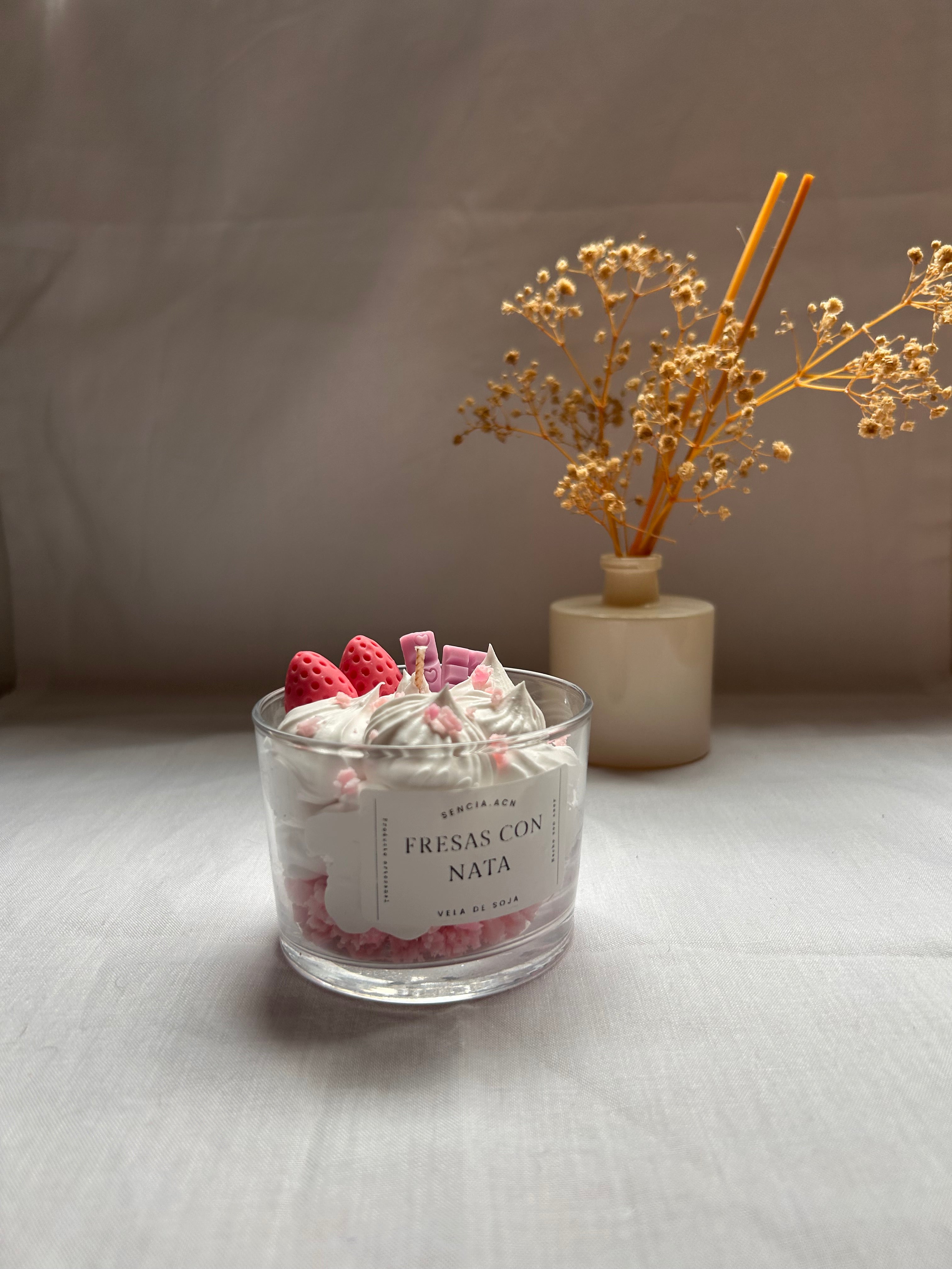 fresas con nata