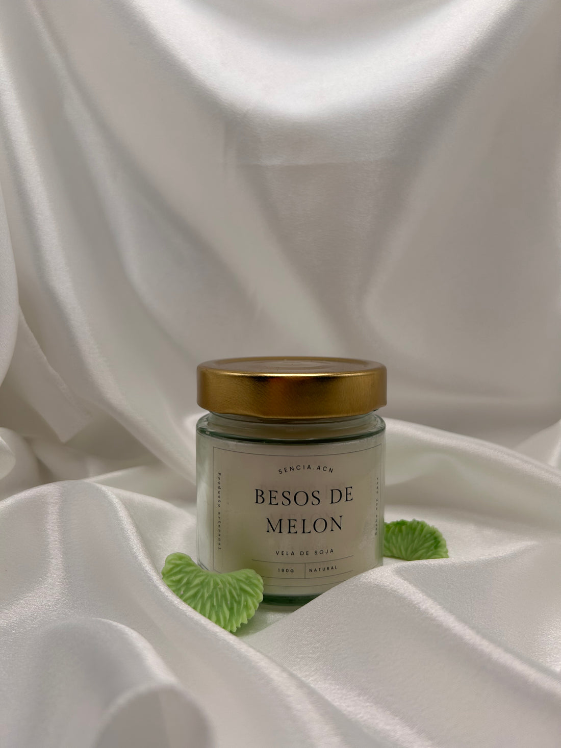 vela aromática besos de melon