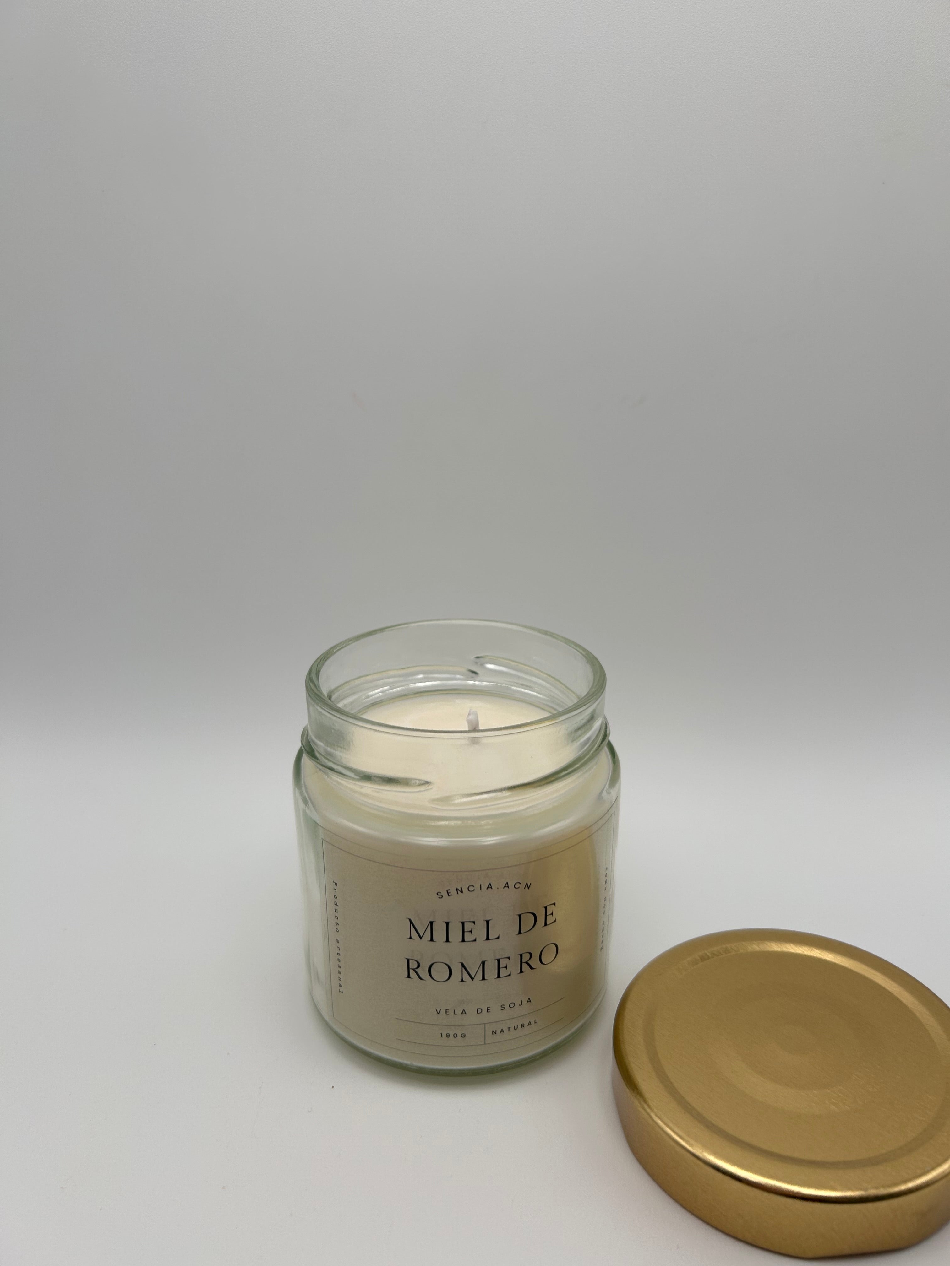 vela aromática miel de romero