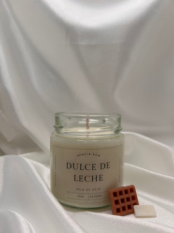 vela aromática dulce de leche