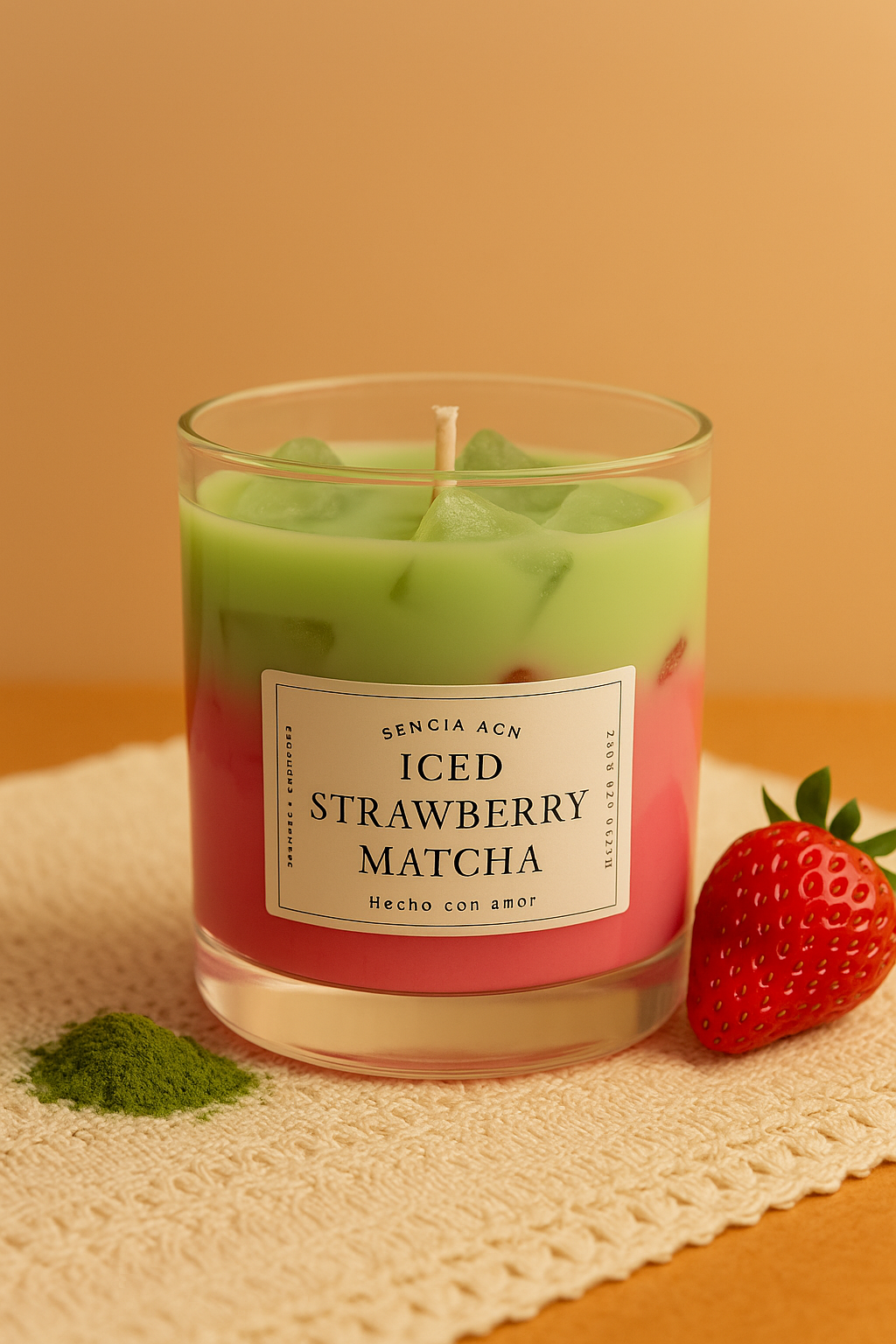 iced strawberry matcha