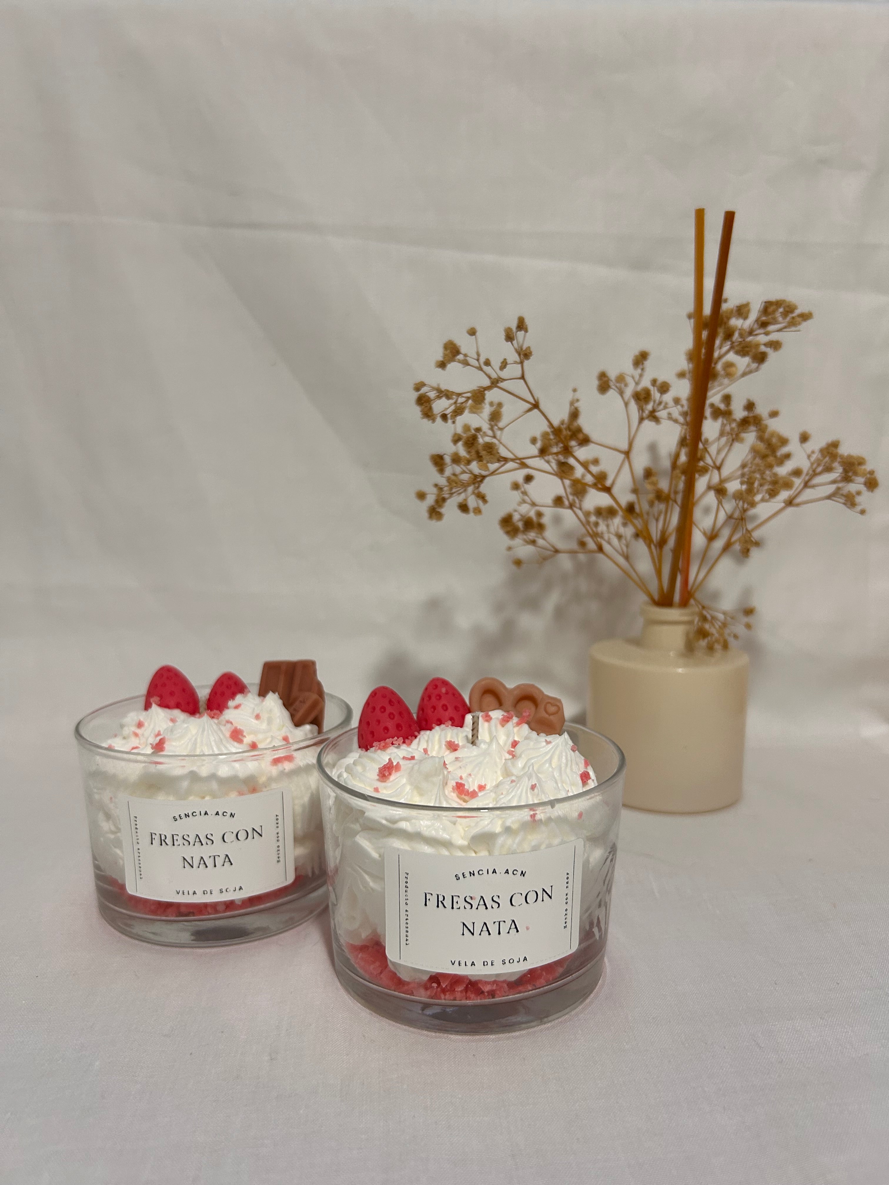 fresas con nata