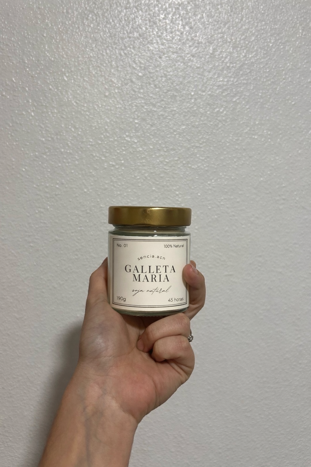 vela aromática galleta maria